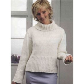 Sweater med rullekrave