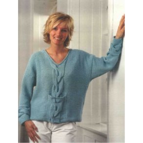 Sweater med fed snoning og lommer