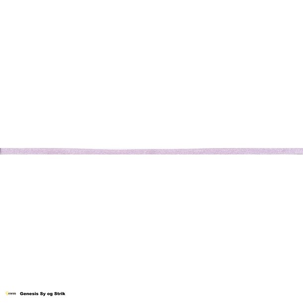 Silkebnd - bredde 6mm - lyse lilla