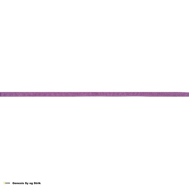 Silkebnd - bredde 6mm - mrke lilla