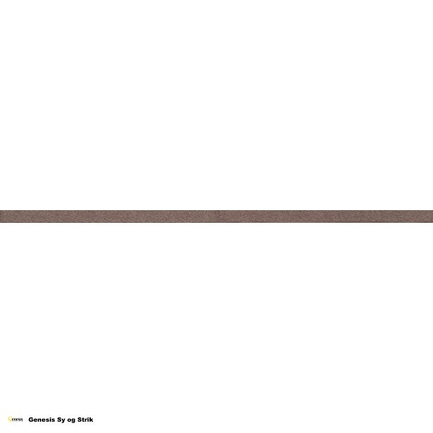 Silkebnd - bredde 10mm mrke brun