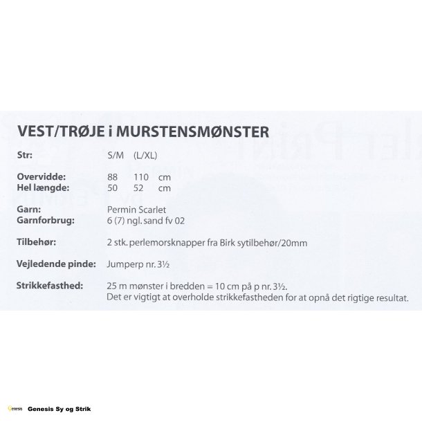 Vest/Trje i Murstensmnster